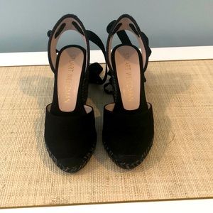 Stuart Weitzman Marguerita in Black Canvas